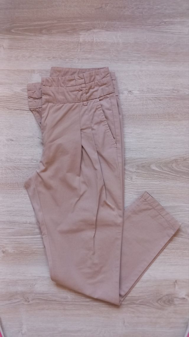 Pantaloni Zara donna beige