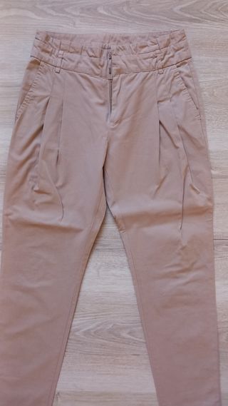 Pantaloni Zara donna beige