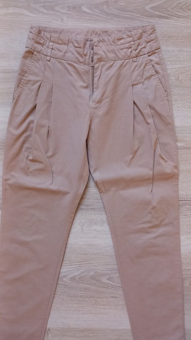 Pantaloni Zara donna beige
