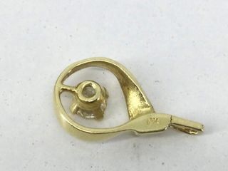 colgante oro 18k con piedra con diamante