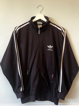 Chaqueta Adidas Vintage Talla S Negra Trefoil