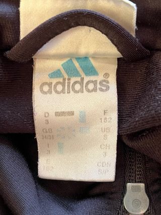 Chaqueta Adidas Vintage Talla S Negra Trefoil