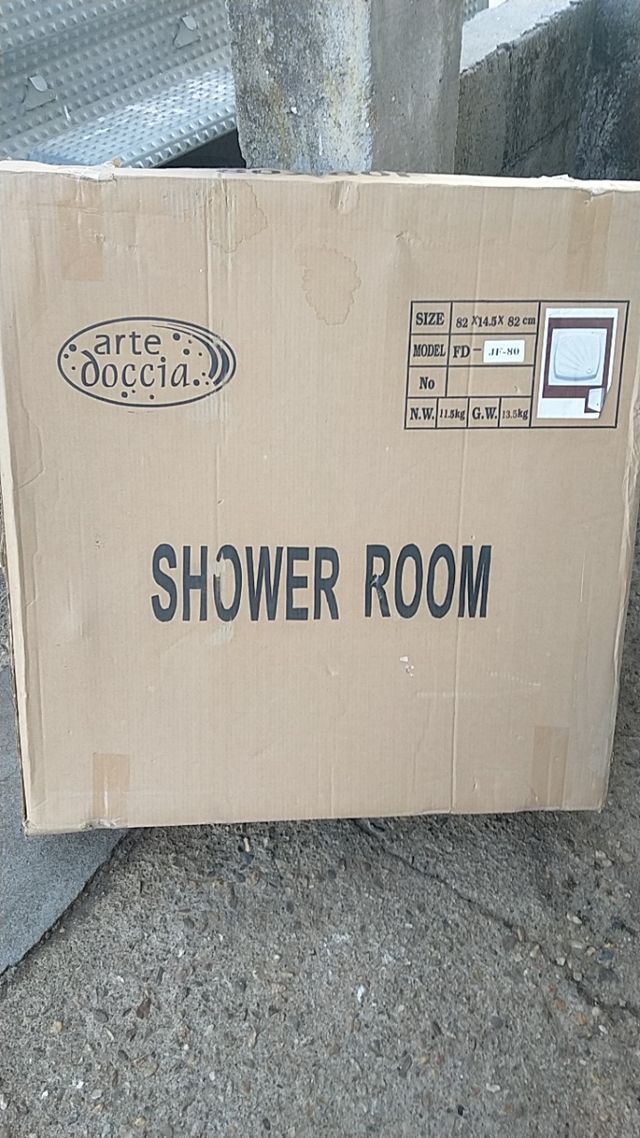 Plato de ducha fibra blanco nuevo.