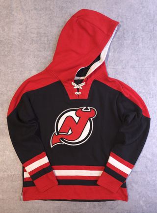 Sudadera Mujer Hockey Devils Negra Roja Ref-29400