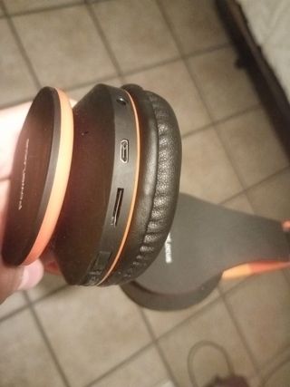 Cascos PowerLocus Bluetooth Negro/Naranja