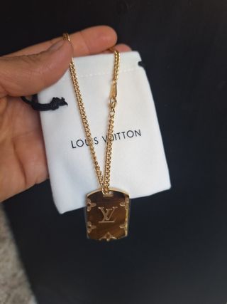 Collana Louis Vuitton Monogram Marrone