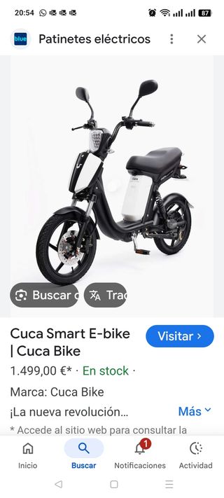 Cambio Cuca Bike por bici eléctrica plegable