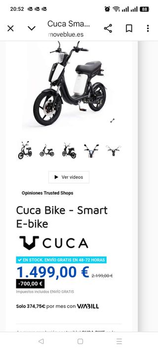 Cambio Cuca Bike por bici eléctrica plegable