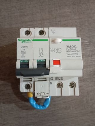 Interruptor Diferencial Schneider C60N Vigi C60