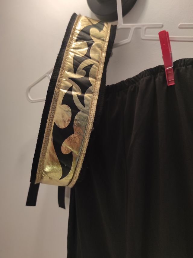 Disfraz Ninja Dragón Negro/Dorado T7/8