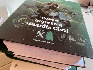 Libros Temario Ingreso Guardia Civil Prefortia