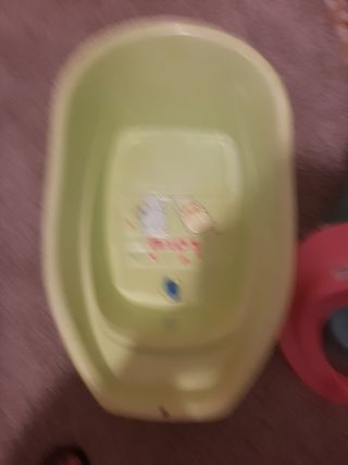 Bañera para bebé color verde