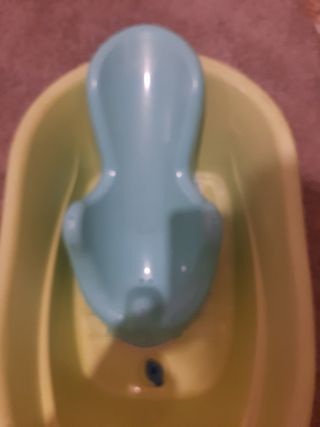 Bañera para bebé color verde