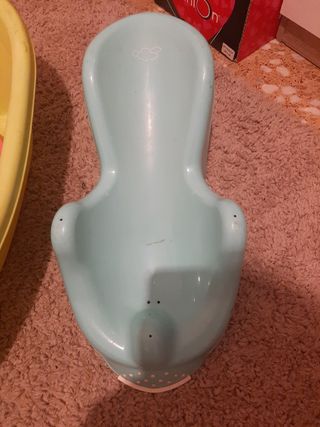 Bañera para bebé color verde