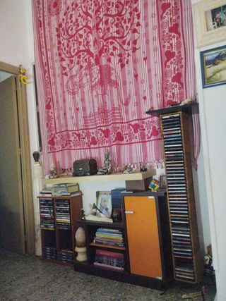 Estantería CD otra de DVD muebles naranja con bald