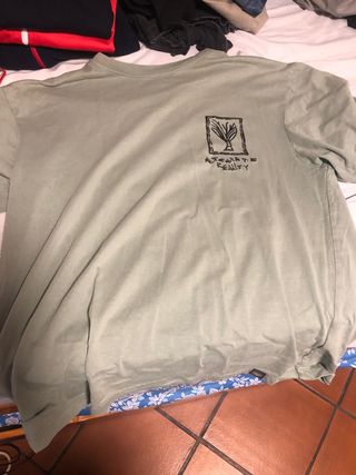 Camiseta Pull&Bear Oversize Verde Oliva Talla M