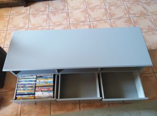 Mueble TV  ikea gris madera