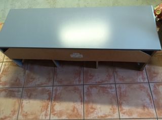 Mueble TV  ikea gris madera