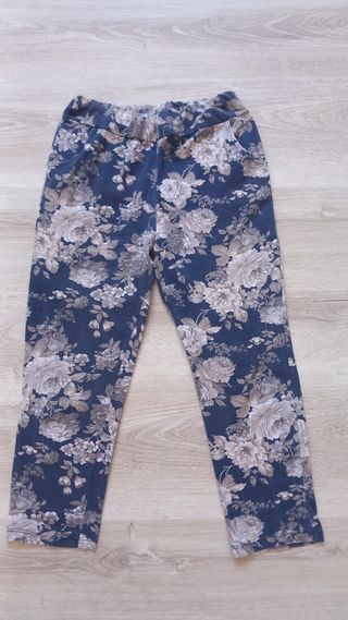 Pantaloni Manfriani Dina floreali