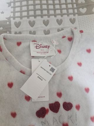 Pijama Mujer Disney Corazones Talla M