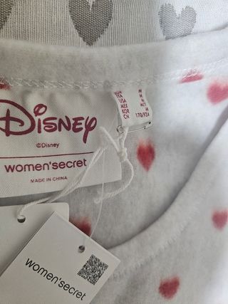 Pijama Mujer Disney Corazones Talla M