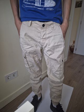 Pantalón Cargo Jack & Jones Beige
