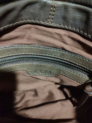 Bolso de mano Zara marrón