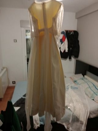 Traje de Comunión Blanco roto Encaje