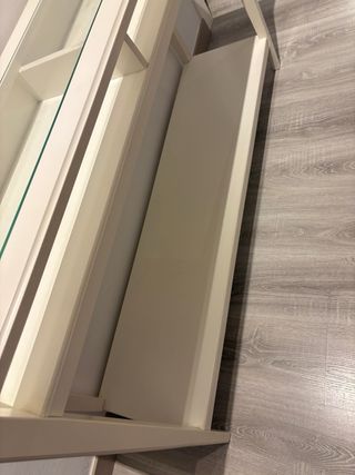 Consola LIATORP Ikea Blanca y Cristal