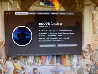 MacBook Pro 2012 Plata . Averiado