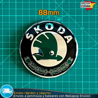 Emblema Logo Frontal Skoda 88mm Parrilla Capó