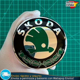 Emblema Logo Frontal Skoda 88mm Parrilla Capó