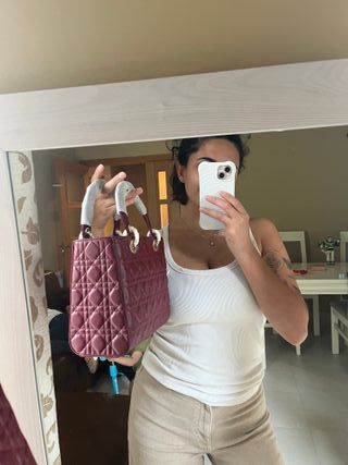 Bolso Piel Rojo