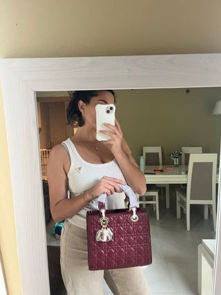 Bolso Piel Rojo