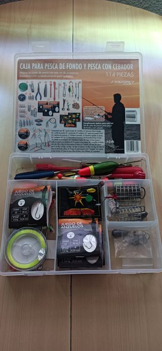 Lote Accesorios Pesca: Flotadores, Plomos, Anzuelo