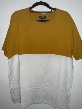 T-shirt Smog XL Amarelo e Branco