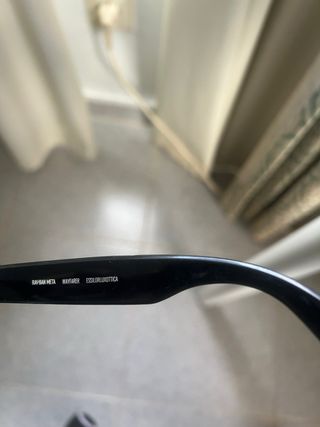 Gafas Ray-Ban Meta Wayfarer Negro Brillante