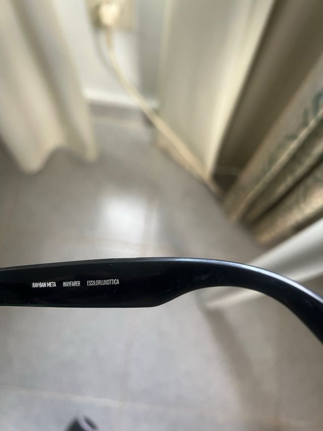 Gafas Ray-Ban Meta Wayfarer Negro Brillante