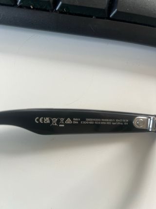 Gafas Ray-Ban Meta Wayfarer Negro Brillante