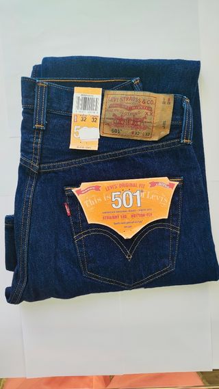 Levi's 501 Jeans W32 L32 Azul