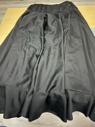 Falda flamenca niña negra,talla 10