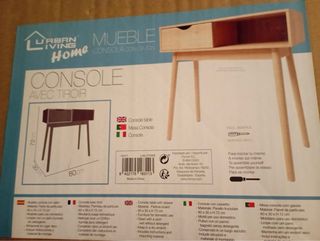 Mesa consola Urban Living Home sin usar