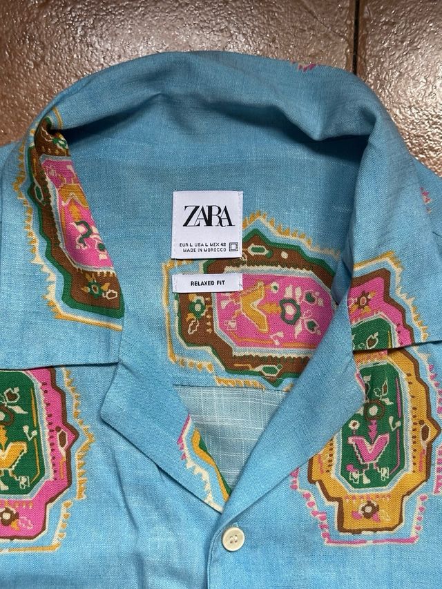 Camisa Zara Estampada Nueva
