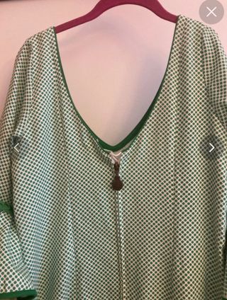 Vestido de Sevillanas Verde y Blanco