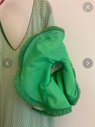 Vestido de Sevillanas Verde y Blanco