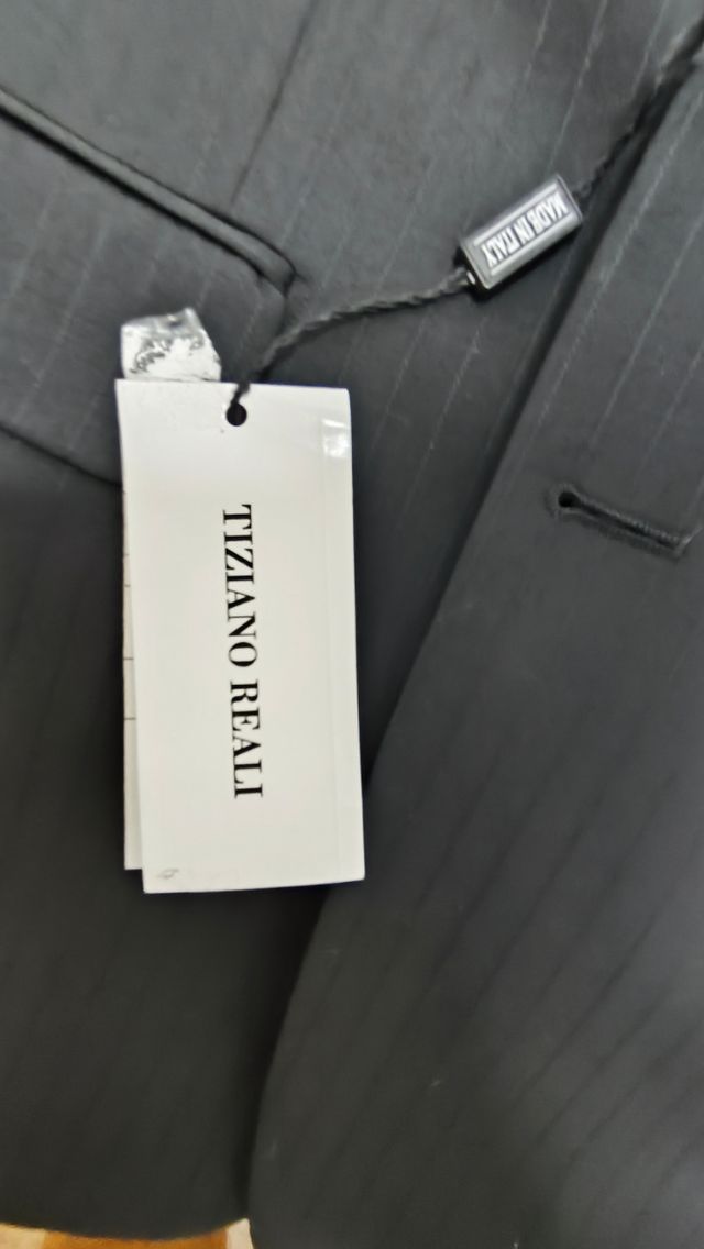 Abito uomo TIZIANO REALI nero gessato