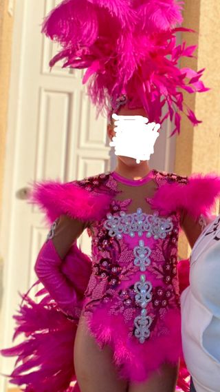 Traje Carnaval Niña Fucsia