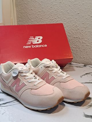 New Balance 574 rosas T39 mujer