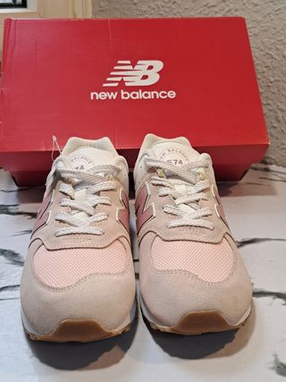 New Balance 574 rosas T39 mujer