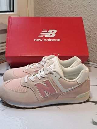 New Balance 574 rosas T39 mujer